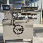 Wahal horizontal bead mill with touchscreen control panel on a polished stainless steel cabinet