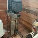 Wahal laboratory in-tank homogenizer with motor and stainless steel shaft on a column stand