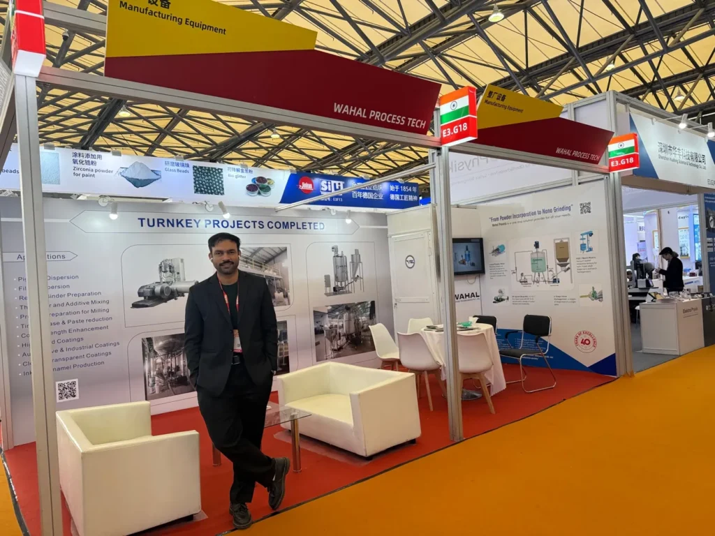 Wahal Engineers stand at China Coatings Show, Shanghai, China 2025
